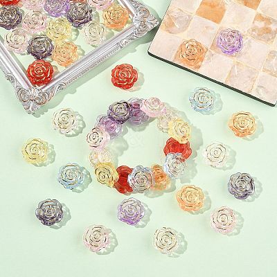 100Pcs Transparent Acrylic Beads TACR-CJ0001-72-1