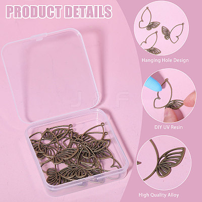 24Pcs Tibetan Style Alloy Pendants FIND-CA0003-25B-1