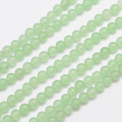 Natural & Dyed Malaysia Jade Bead Strands X-G-A146-4mm-A26-1