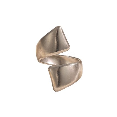 Irregular 304 Stainless Steel Open Cuff Rings WG786FB-01-1