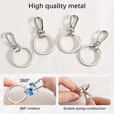 Alloy Swivel Lobster Claw Clasps FIND-SP0003-36-1