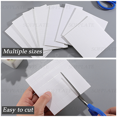 8 Sheets 4 Styles Double Sided Adhesive EVA Foam Sheets AJEW-SP0002-63A-1