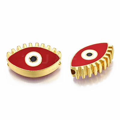 Rack Plating Alloy Enamel Pendants PALLOY-N172-065C-1