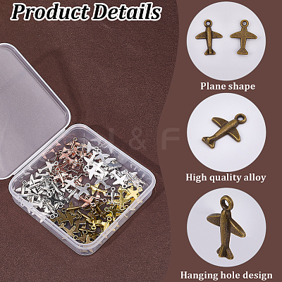 100Pcs 5 Colors Tibetan Style Alloy Pendants TIBEP-SC0003-57-1