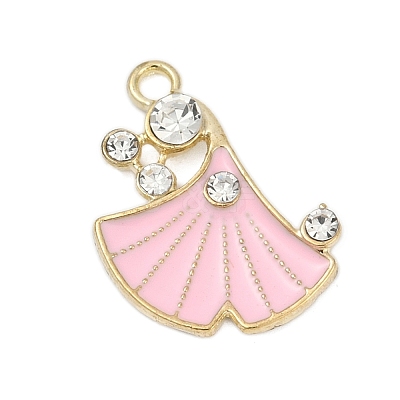 Alloy Enamel Pendants with Rhinestone FIND-Z070-07G-03-1