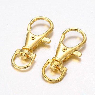Alloy Swivel Lobster Claw Clasps X-E168-G-1