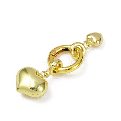 Brass Spring Gate Rings KK-M322-11G-02-1