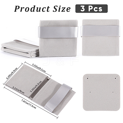 3Pcs Rectangle Velvet Envelope Packing Pouches TP-BBC0001-10C-1