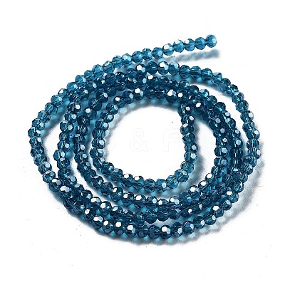 Electroplate Transparent Glass Beads Strands EGLA-A035-T3mm-A12-1