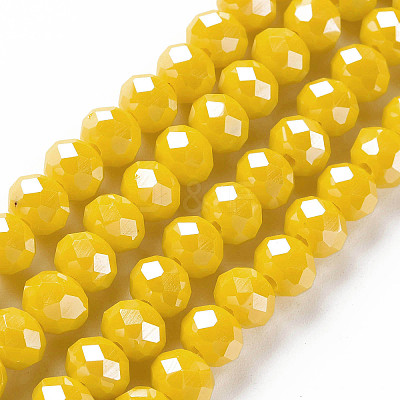 Electroplate Glass Beads Strands LS-EGLA-A034-P1mm-A07-1
