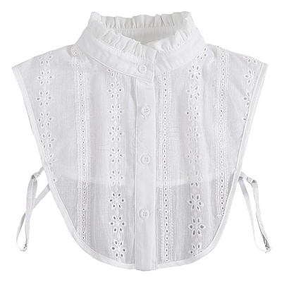 Detachable Cotton Shirt Women False Collar DIY-WH20048-038-1