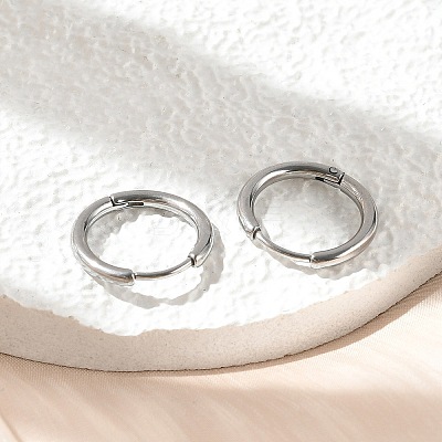 Tarnish Resistant 304 Stainless Steel Hoop Earrings EJEW-P177-P-08-1
