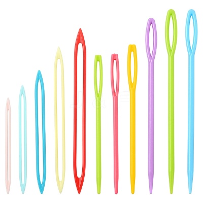 11Pcs Plastic Big Eye Needle for Sewing TOOL-FS0001-06-1