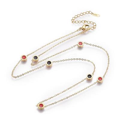304 Stainless Steel Necklaces NJEW-E135-06G-1