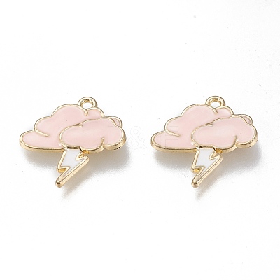 Alloy Enamel Pendants ENAM-M043-01G-03-RS-1
