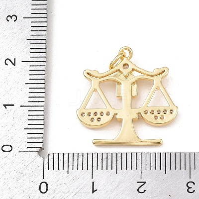 Brass Micro Pave Cubic Zirconia Pendants KK-G544-29G-1