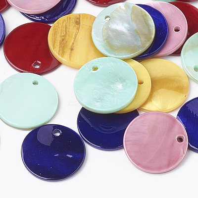 Freshwater Shell Pendants SHEL-Q020-03-1