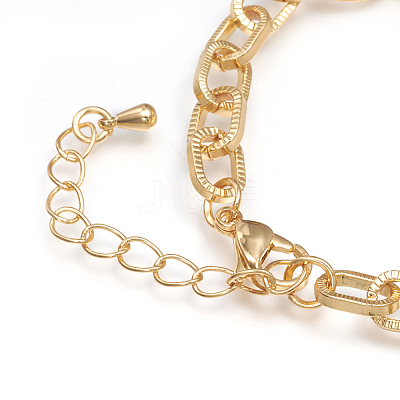 Brass Cable Chains Bracelets BJEW-I286-01G-1