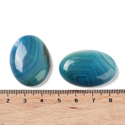 Natural Striped Agate/Banded Agate Cabochons G-H296-01F-1