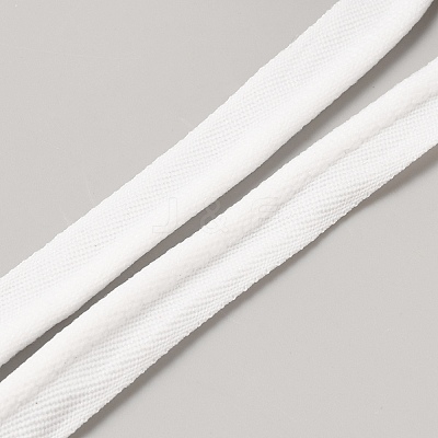 Flat Polyester Elastic Lip Trim Cord EW-WH0014-06B-1