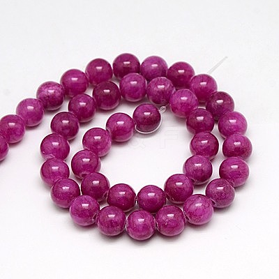 Natural Yellow Jade Beads Strands G-G598-6mm-YXS-12-1