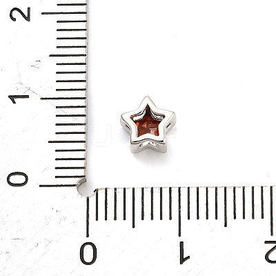 Brass with Cubic Zirconia Beads KK-H527-17P-1