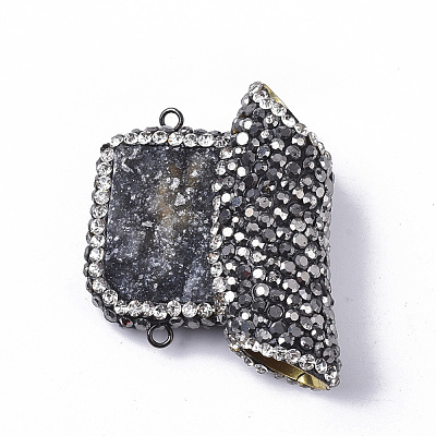 Dyed Natural Druzy Quartz Chandelier Components Links RB-Q215-010A-1