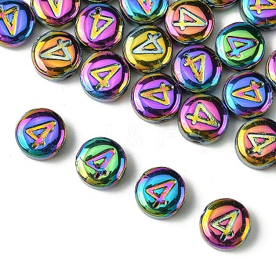 Electroplate Glass Beads EGLA-YW0005-02D-1