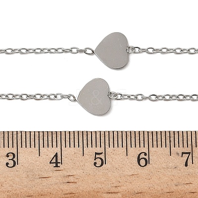 304 Stainless Steel Link Chain Necklaces for Women Men NJEW-K292-01F-P-1