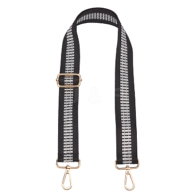 Stripe Pattern Adjustable Nylon Bag Strap FIND-WH0092-42-1