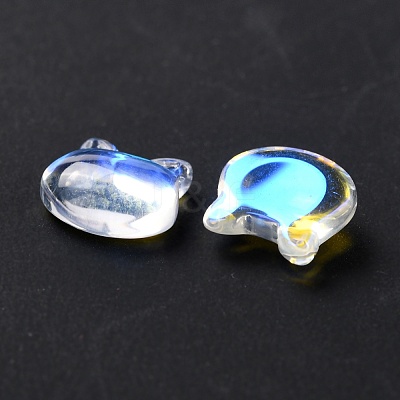 Electroplate Glass Cabochons EGLA-D007-03-1