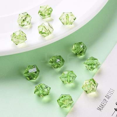 Transparent Acrylic Beads TACR-S154-15B-83-1