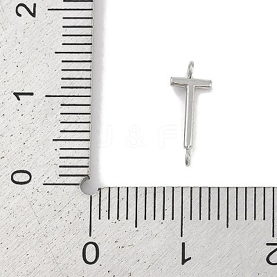 304 Stainless Steel Letter Connector Charms STAS-M108-01P-20-1