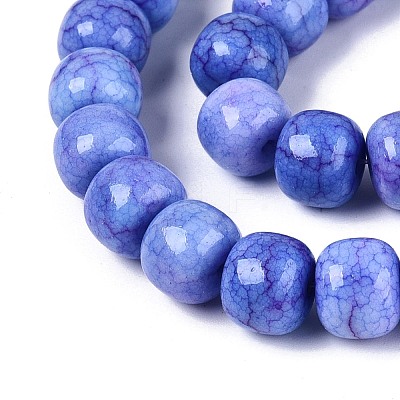 Ombre Effect Dyed Glass Beads Strands GLAA-N067-01A-12-1