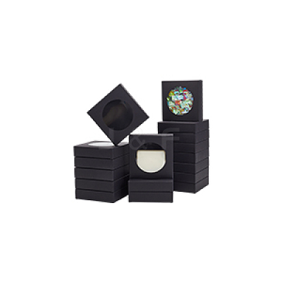 Cube Kraft Paper Storage Gift Boxes CON-WH0095-101C-02-1