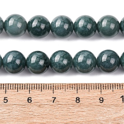 Natural Blue Jade Beads Strands G-H341-10mm-02-1
