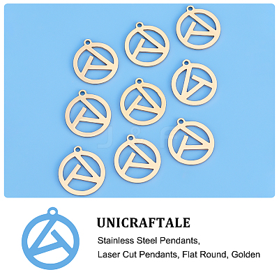 201 Stainless Steel Pendants STAS-UN0033-98-1