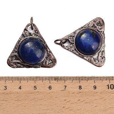 Dyed Natural Lapis Lazuli Pendants GG-CBACC2B-04R-03-1