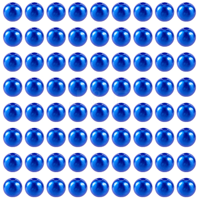 Spray Painted ABS Plastic Imitation Pearl Beads OACR-PA0001-38B-01-1