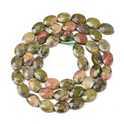 Natural Unakite Beads Strands G-H349-A01-04-1