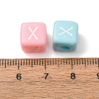 Opaque Acrylic European Beads AC-CBA7A73-01X-1