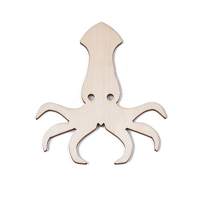 Octopus Shape Unfinished Wood Cutouts LS-DIY-ZX040-03-03-1