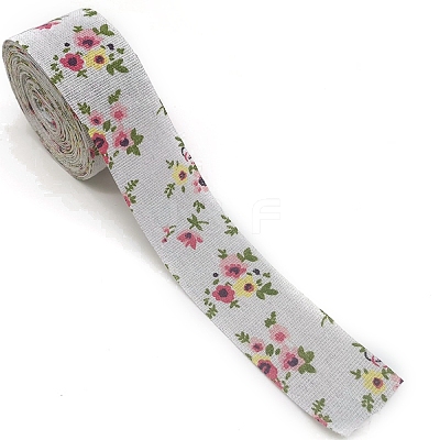 Cotton Linen Printed Ribbons PW-WG41807-02-1