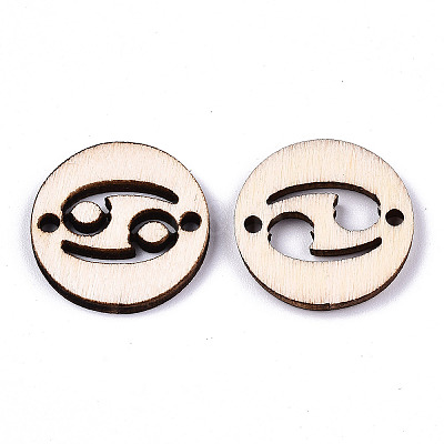 Unfinished Natural Poplar Wood Links Connectors WOOD-S045-139A-03-1