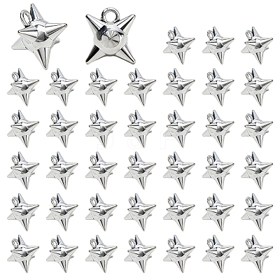 40Pcs Alloy Star Charms FIND-HS0002-47-1