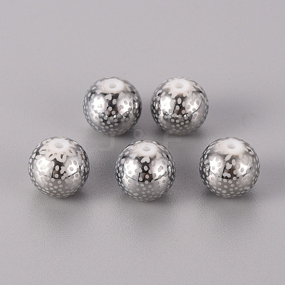 Electroplate Glass Beads EGLA-Q123-009A-1