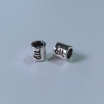 Tibetan Style Alloy European Beads FIND-WH0111-50H-1