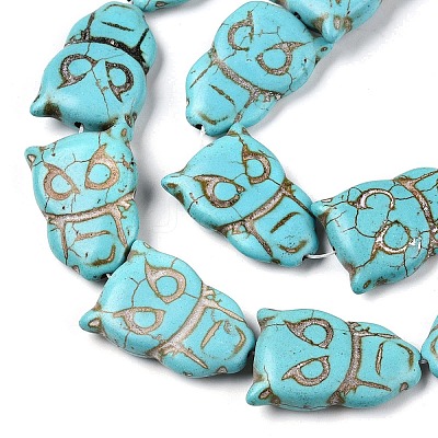 Synthetic Turquoise Beads Strands UNKW-T001-16-1