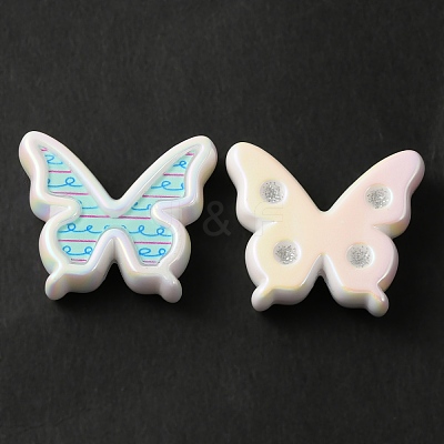 UV Plating Acrylic Beads MACR-M025-14-1