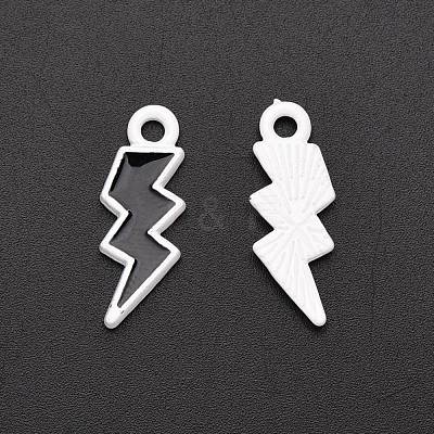 Spray Painted Alloy Enamel Pendants X-ENAM-R136-35A-1